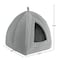 Pet Adobe Pet Adobe Igloo Style Pet Tent for Cats, Gray 929180PHC - alternate 2